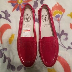 NWT red patent colehaan loafers